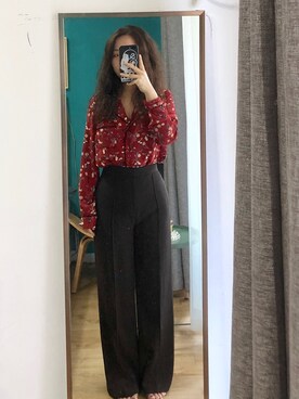 「通勤穿搭」｜「アイテム（パンプス）」を使った、ミキさん（レディース・158cm）の秋コーディネート