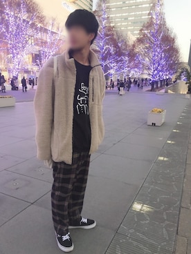 「アイテム（ブルゾン）」を使った、ネコのさん（メンズ・172cm・10代）の冬コーディネート