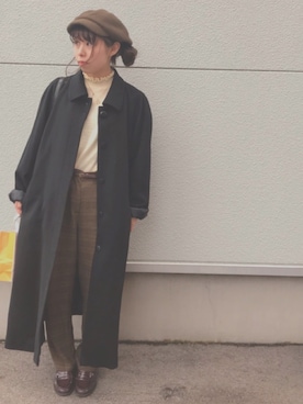 「おじコーデ」｜MIKA◎さん（レディース・152cm）の冬コーディネート