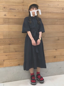 「Teva（テバ）のアイテム」を使った、MIKA◎さん（レディース・152cm）の春コーディネート