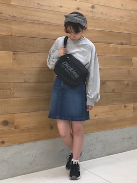 「Lee（リー）のアイテム（Tシャツ/カットソー）」を使った、MIKA◎さん（レディース・152cm）の夏コーディネート