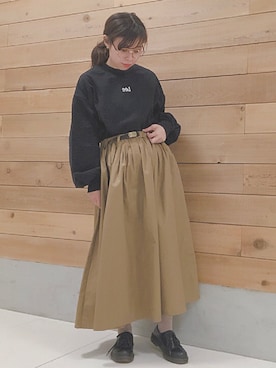 「Lee（リー）のアイテム（トップス）」を使った、MIKA◎さん（レディース・152cm）の冬コーディネート