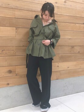 「平成最後のWEARISTAセンバツ」｜「アイテム（その他アウター）」を使った、MIKA◎さん（レディース・152cm）の春コーディネート