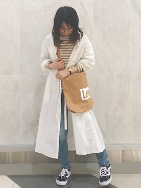 「Lee（リー）のアイテム（バッグ）」を使った、MIKA◎さん（レディース・152cm）の春コーディネート