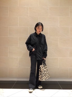 「BEAUTY&YOUTH UNITED ARROWS」｜「アイテム（デニムジャケット）」を使った、安さん（レディース・162cm）の秋コーディネート