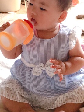 「アイテム（ワンピース/ドレス）」を使った、RYOさん（レディース・70cm）の夏コーディネート