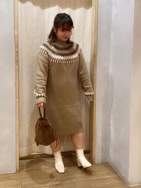 ノルディックニットワンピース | ニットワンピース | trufar.com