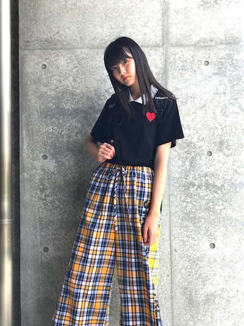 前田優衣 Wcのtシャツ カットソーを使ったコーディネート Wear