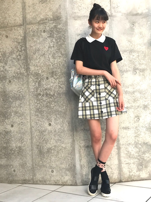 前田優衣 Wcのtシャツ カットソーを使ったコーディネート Wear