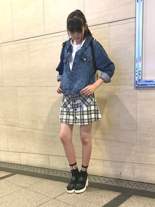 前田優衣 Wegoのスカートを使ったコーディネート Wear