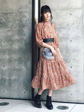 ワンピース ドレス オレンジ系 を使った 中学生 の人気ファッションコーディネート Wear