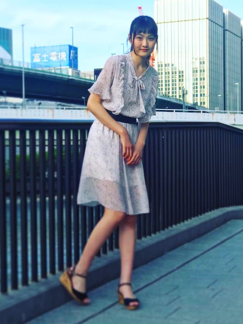 前田優衣 Guのサンダルを使ったコーディネート Wear