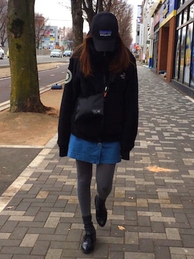 「northface」｜「アイテム（ブルゾン）」を使った、Miiさん（レディース・156cm）の冬コーディネート