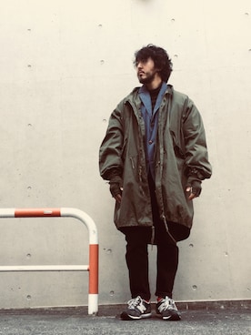 「TELLASON（テラソン）のアイテム」を使った、crementyさん（メンズ・172cm）の冬コーディネート