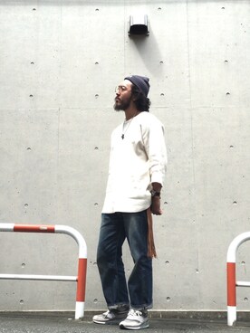 「NAISSANCE（ネサンス）のアイテム（帽子）」を使った、crementyさん（メンズ・172cm）の夏コーディネート