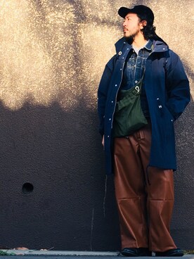 「tim.（ティム）のアイテム（ジャケット/アウター）」を使った、crementyさん（メンズ・172cm）の春コーディネート