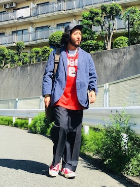 crementyさん（メンズ・172cm）の春コーディネート
