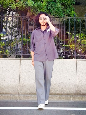 「腕まくり」｜「アイテム（その他）」を使った、crementyさん（メンズ・172cm）の夏コーディネート