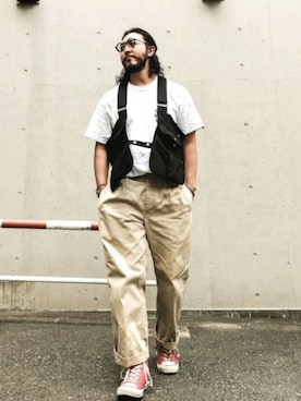 「THUMPERS BROOKLYN NYC USA（サンパース）のアイテム」を使った、crementyさん（メンズ・172cm）の夏コーディネート