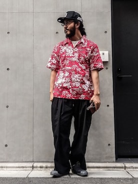 「SASQUATCHfabrix.（サスクワァッチファブリックス）のアイテム」を使った、crementyさん（メンズ・172cm）の夏コーディネート
