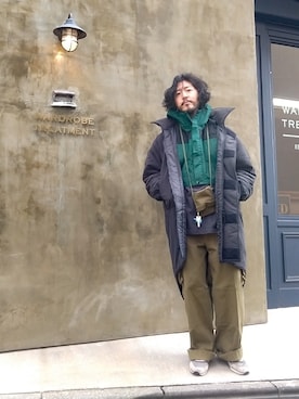 「UNPERFECT（アンパーフェクト）のアイテム」を使った、crementyさん（メンズ・172cm）の冬コーディネート