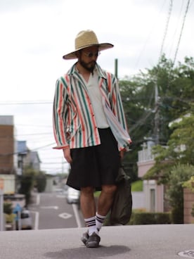 「rip curl（リップカール）のアイテム」を使った、crementyさん（メンズ・172cm）の夏コーディネート