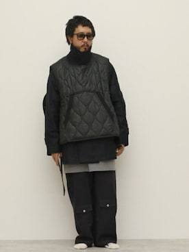「プルオーバーベスト」｜crementyさん（メンズ・172cm）の秋コーディネート