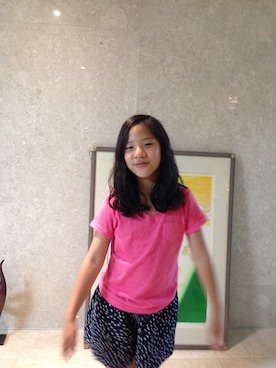 「Abercrombie&Fitch（アバークロンビーアンドフィッチ）のアイテム」を使った、Dongsoonさん（キッズ・158cm）の冬コーディネート