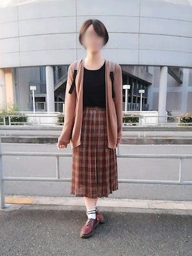 「Anello」｜「アイテム（アクセサリー）」を使った、moeka,さん（レディース・160cm）の秋コーディネート