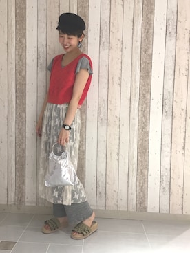 「リングハンドル」｜ayumi☻さん（レディース・165cm）の夏コーディネート