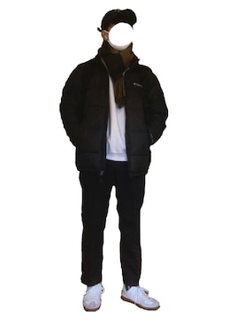 「ジャーマントレーナー」｜「アイテム（ダウンジャケット/コート）」を使った、hiroさん（メンズ・176cm）の冬コーディネート