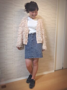 「娘」｜「アイテム（スカート）」を使った、maa-♡さん（レディース・159cm）の春コーディネート