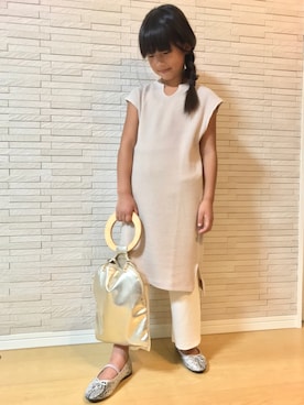 「Casselini（キャセリーニ）のアイテム」を使った、maa-♡さん（キッズ・121cm）の秋コーディネート