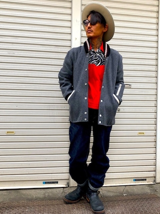 Pearl Diver Mels drive-in スタジャン　　ロカビリー LILY BROWN×KEITA MARUYAMA】エンブロイダリーリバーシブルスカジャン