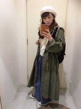 「CONVERSE（コンバース）のconverse（コンバース） ALL STAR OX（オールスターOX）（スニーカー）」を使った、ｾ ｲ ｶ .さん（レディース・156cm）の冬コーディネート