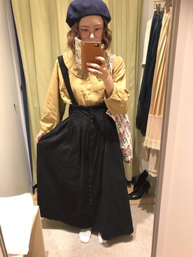 「Boisson Chocolat（ボワソンショコラ）のアイテム」を使った、ｾ ｲ ｶ .さん（レディース・156cm）の春コーディネート