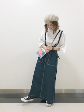 「CONVERSE（コンバース）のconverse（コンバース） ALL STAR OX（オールスターOX）（スニーカー）」を使った、ｾ ｲ ｶ .さん（レディース・156cm）の春コーディネート