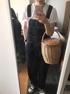 「CONVERSE（コンバース）のconverse（コンバース） ALL STAR OX（オールスターOX）（スニーカー）」を使った、ｾ ｲ ｶ .さん（レディース・156cm）の夏コーディネート