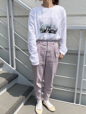 「Another Edition（アナザーエディション）のアイテム（シューズ）」を使った、ｾ ｲ ｶ .さん（レディース・156cm）の春コーディネート