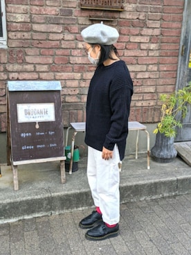 「I am I （アイアムアイ）のアイテム（パンツ）」を使った、チャミさん（レディース・151cm）の冬コーディネート