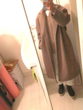 「I am I （アイアムアイ）のアイテム（パンツ）」を使った、チャミさん（レディース・151cm）の冬コーディネート