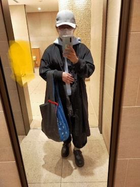 「no brand（ノーブランド）のアイテム（ノーカラーコート）」を使った、チャミさん（レディース・151cm）の春コーディネート