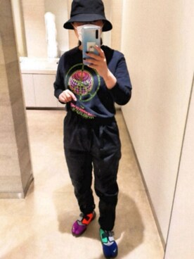 「green（グリーン）のアイテム」を使った、チャミさん（レディース・151cm）の春コーディネート