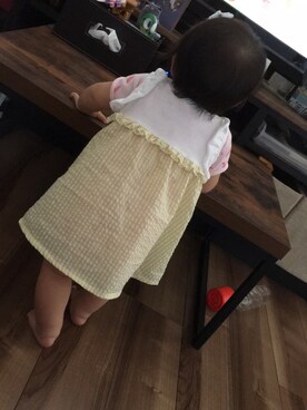 「つかまり立ち」｜aiさん（キッズ・70cm）の夏コーディネート