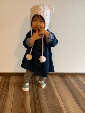 「1歳6ヶ月」｜「アイテム（その他）」を使った、aiさん（キッズ・80cm）の冬コーディネート