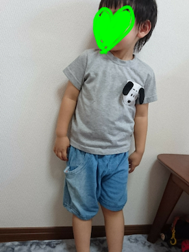 「BIT'Z（ビッツ）のアイテム」を使った、りーさんさん（キッズ・100cm）の夏コーディネート