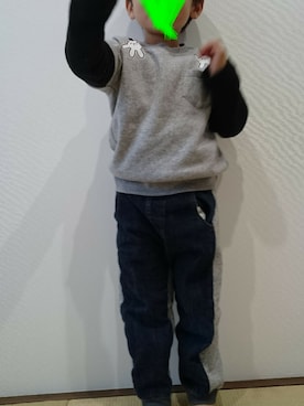 「BNT（ビーエヌティー　　）のアイテム」を使った、りーさんさん（キッズ・100cm）の冬コーディネート