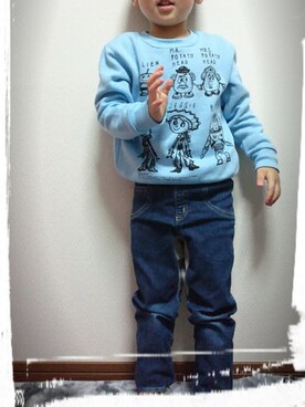 「BNT（ビーエヌティー　　）のアイテム」を使った、りーさんさん（キッズ・100cm）の冬コーディネート