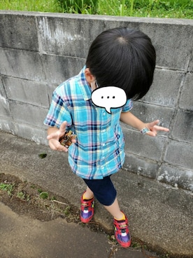 「BOBSON（ボブソン）のアイテム」を使った、りーさんさん（キッズ・110cm）の夏コーディネート