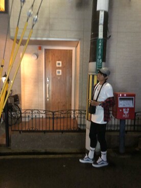 「NIKE(ナイキ)のアイテム(ショルダーバッグ)」を使った、ふぅーたろさん(メンズ・177cm)の夏コーディネート